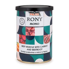 FALCO RONY DOG MONO hovězí sval.s mrkví a řepou 400g