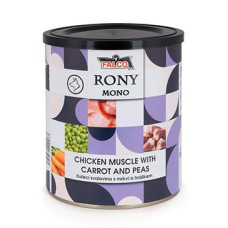 FALCO RONY DOG MONO kuřecí sval.s mrkví a hráškem 800g