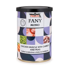 FALCO FANY CAT MONO kuřecí sval.s mrkví a hráškem 400g