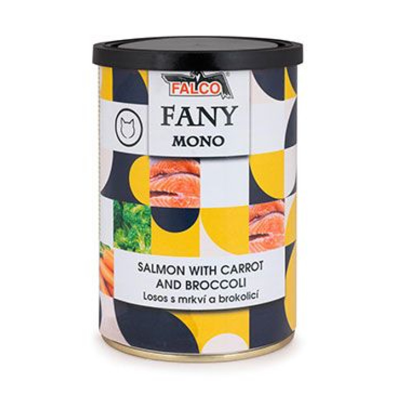 FALCO FANY CAT MONO losos s mrkví a brokolicí 400g
