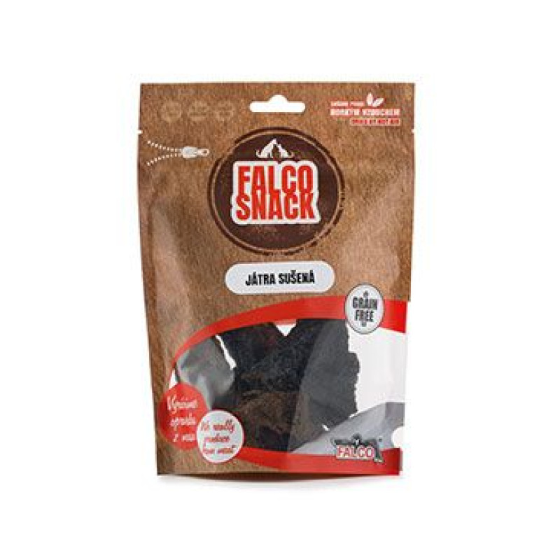 FALCO DOG Játra sušená 100g závěs