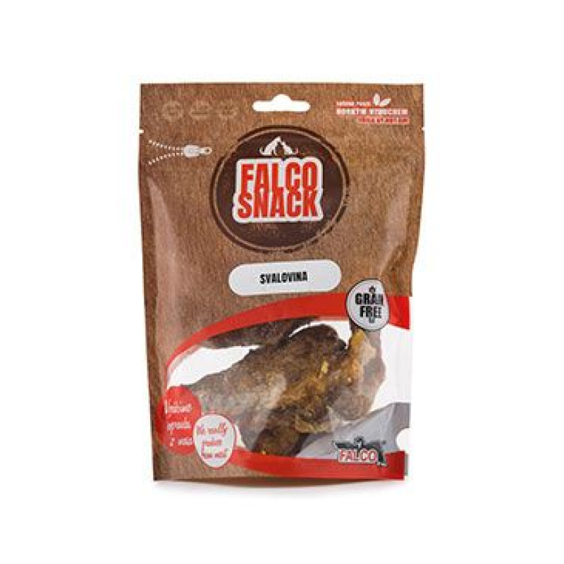 FALCO DOG Svalovina sušená 150g závěs