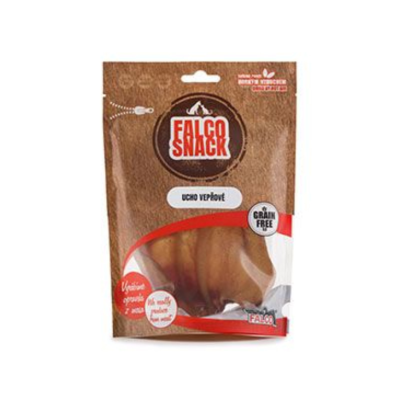FALCO DOG Ucho vepřové 1ks závěs