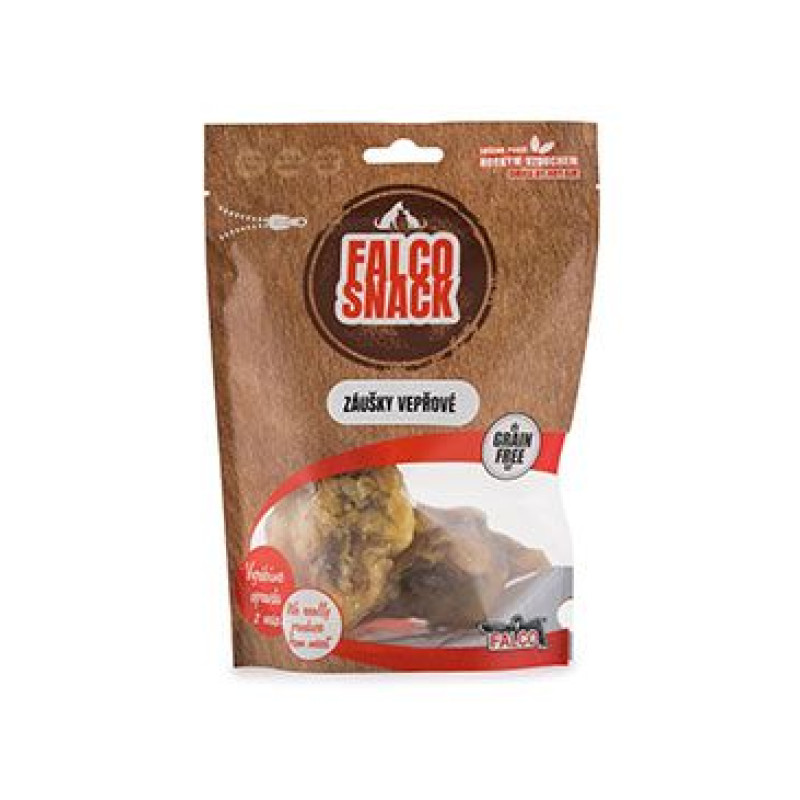 FALCO DOG Záušky vepřové 100g závěs