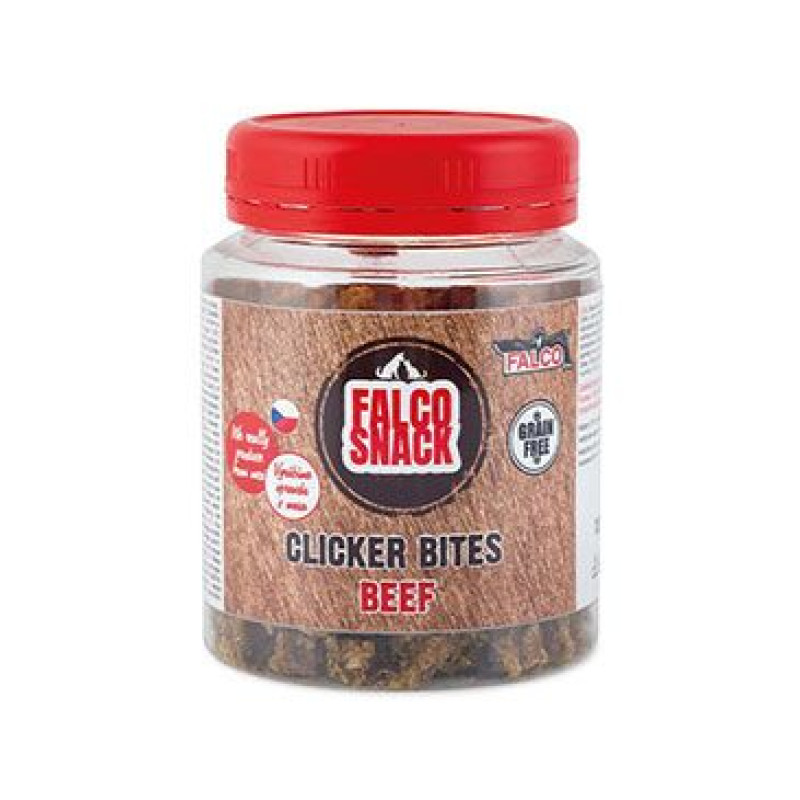 FALCO DOG Clicker bites hovězí 130g