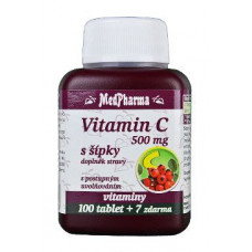 Vitamin C s šípky 500mg 100+7tbl zdarma MedPharma