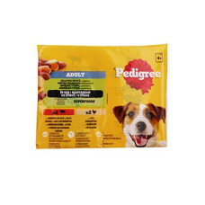 Pedigree kapsa Adult kuře se zel./hovězí se zel.4x100g