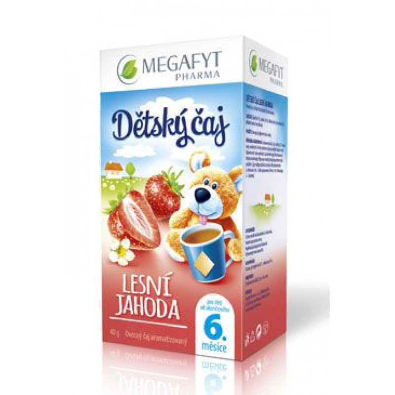 Čaj Megafyt dětský ovocný Jahoda lesní 20 sacc 