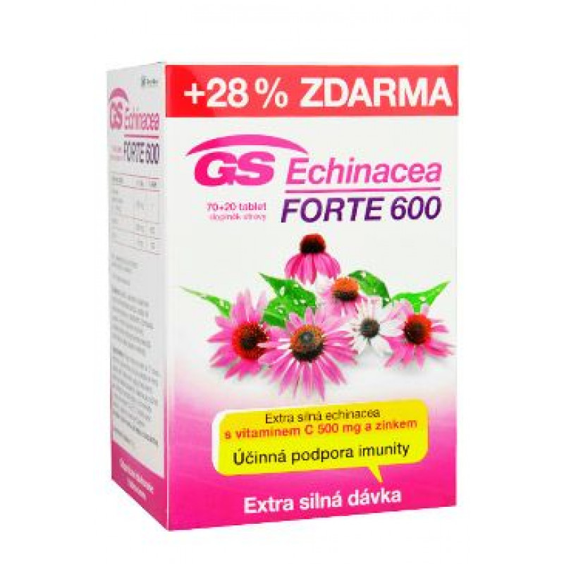 GS Echinacea Forte proti chřipce 70+20tbl