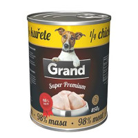 GRAND Dog konz. SuperPremium 1/4 kuřete 850g