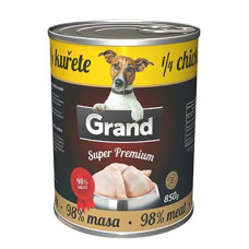 GRAND Dog konz. SuperPremium 1/4 kuřete 850g