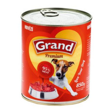 GRAND Dog konz. Premium hovězí 850g