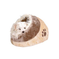 Pelech MINOU jeskyně s kožeš.35x26x41cm béž/hnědá TR