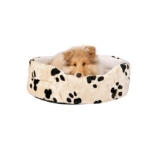 Pelech CHARLY ovál Béžový s čern. tlapkami 70x62cm TR