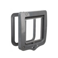Dvířka kočka plast 2P 20x22cm šedá TR