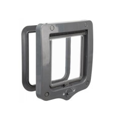 Dvířka kočka plast 2P 20x22cm šedá TR