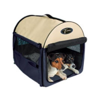 Přepravka Tcamp  nylon 40x40x55cm Modrá/Béžová 1ks*