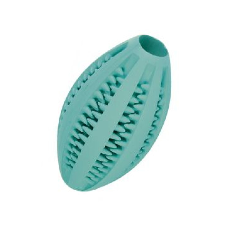 Hračka pes Dentafun RUGBY s mátou 11cm zelená TR