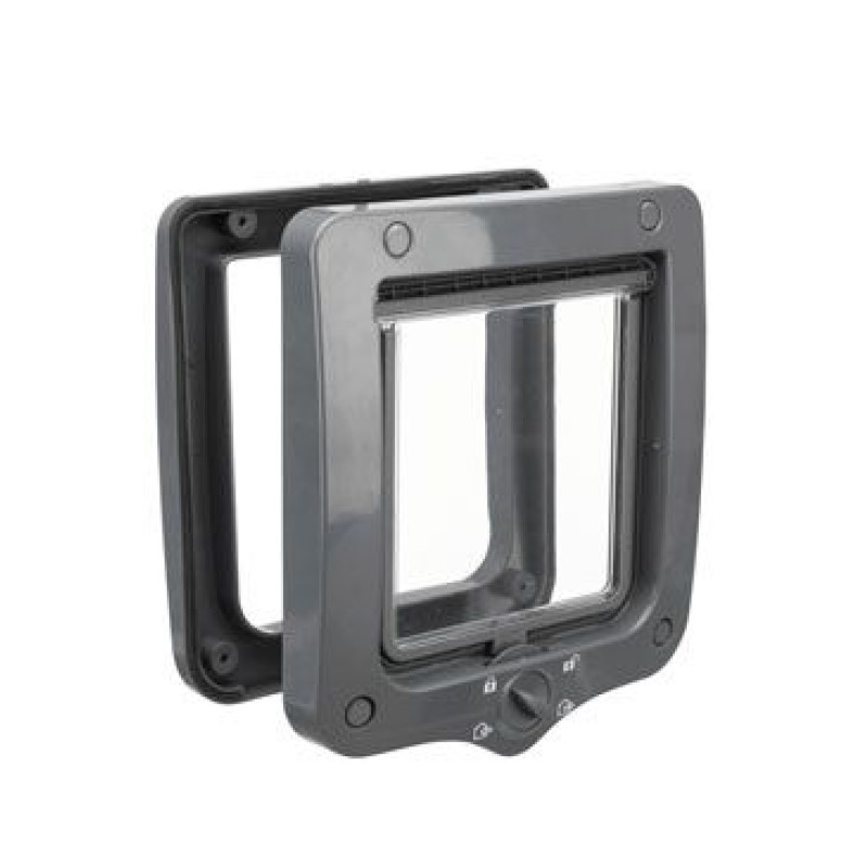 Dvířka kočka plast 4P 20x22cm šedá TR