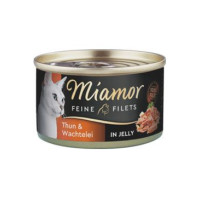 Miamor Cat Filet konzerva tuňák+křepel. vejce želé100g