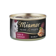 Miamor Cat Filet konzerva kuře+šunka v želé 100g