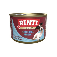 Rinti Dog Gold konzerva drůbeží srdíčka 185g