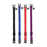 Obojek kočka nylon s rolničkou nastavitelný 32cm mixTR