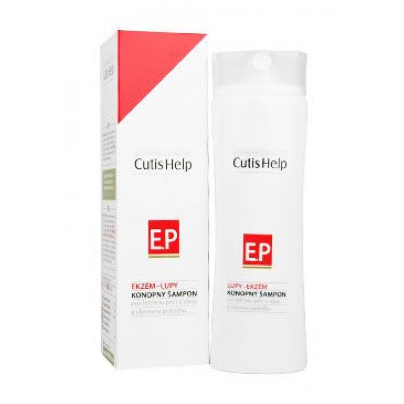 CutisHelp konopný šampon lupy/ekzém 200ml