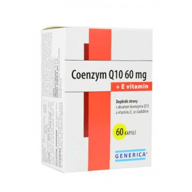 Coenzym Q 10 60mg + vitamín E Generica 60cps