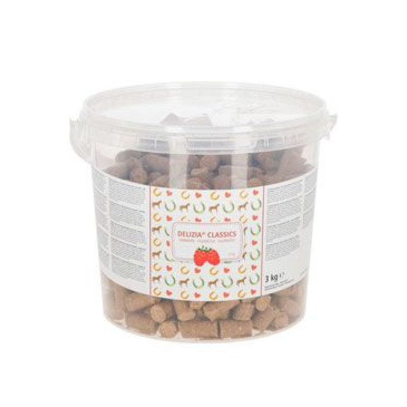 Pochoutka pro koně DELIZIA malina 3kg kbelík