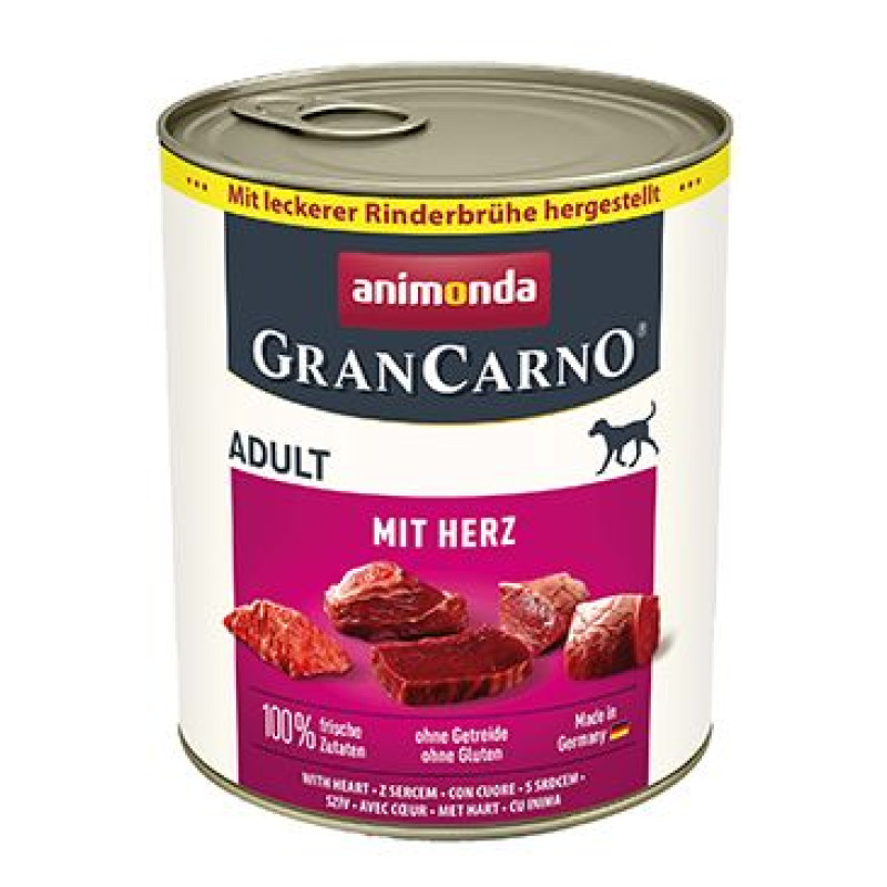 Animonda pes GRANCARNO konz. Adult se srdcem 800g
