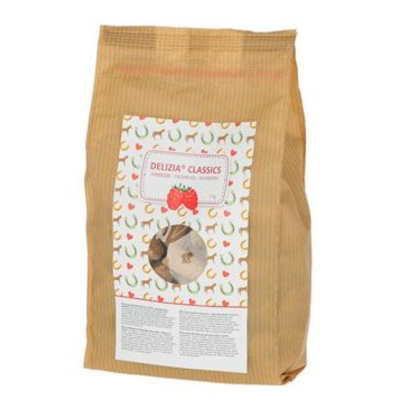 Pochoutka pro koně DELIZIA malina 1kg