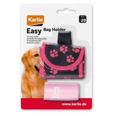 Pouzdro nylon černo-růžové + sáčky 2x20ks KAR