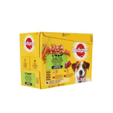 Pedigree kapsa Adult mas.výběr se zel.ve šťávě 12x100g