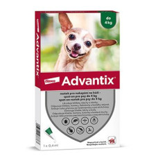 Advantix Spot On 1x0,4ml pro psy do 4kg  (1 pipeta)