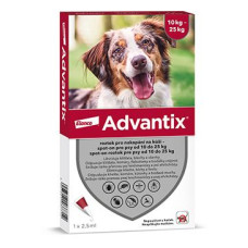 Advantix Spot On 1x2,5ml pro psy 10-25kg (1 pipeta)