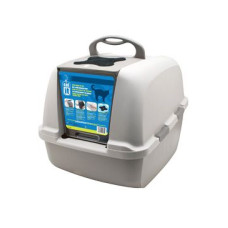 WC kočka kryté domek JUMBO šedá 56x50x 47cm 1ks