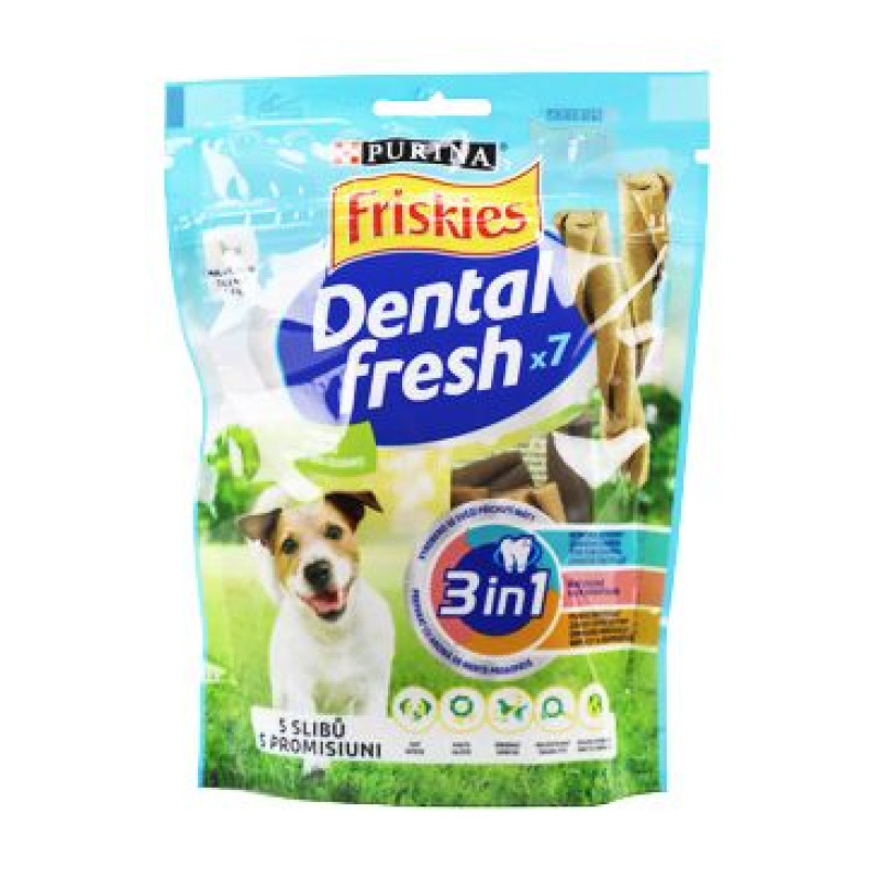 Friskies pochoutka pes DentalFresh 3 v 1 