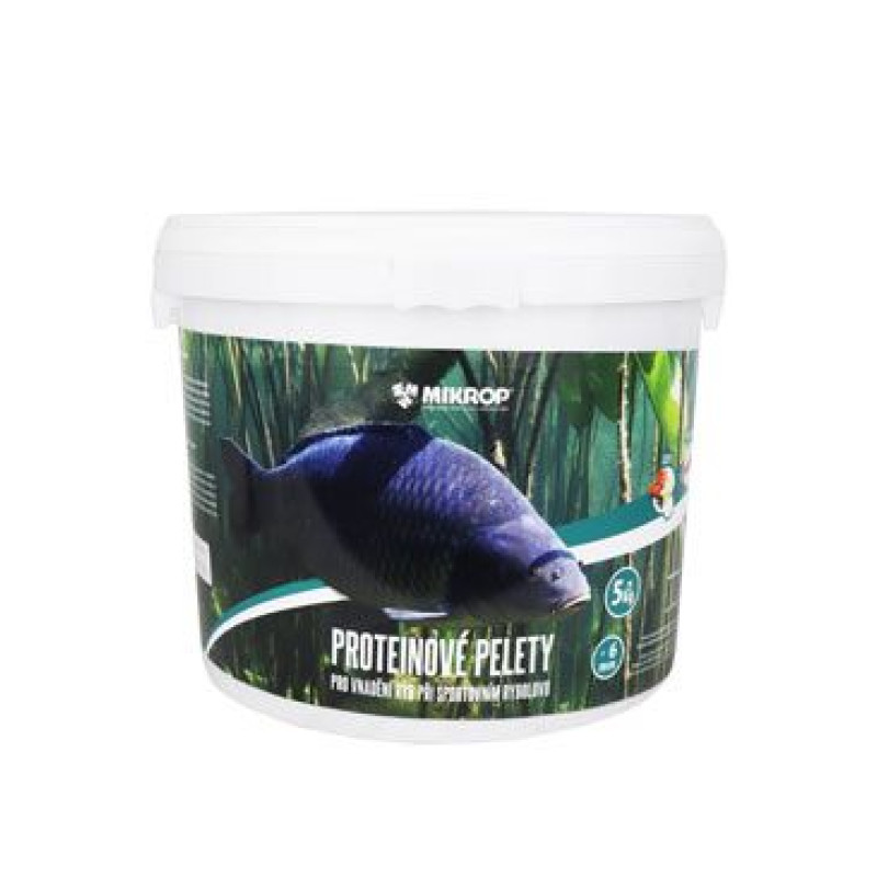 Mikrop Proteinové pelety pro kapry 6mm/5kg Jahoda