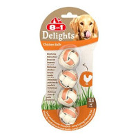 Pochoutka 8in1 Delights Meaty Chewy Balls XS/4ks