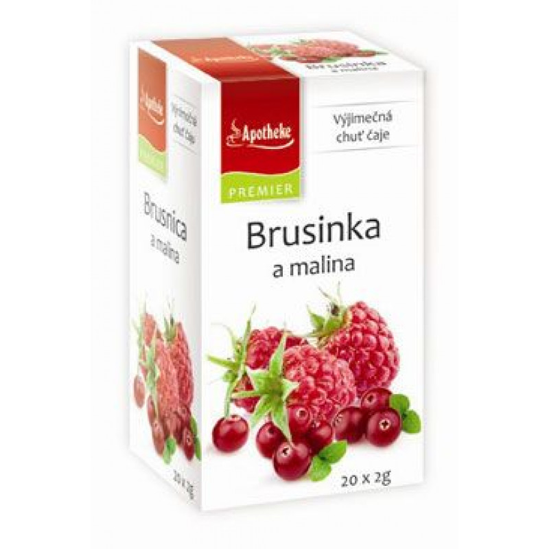 Čaj Apotheke Brusinka a malina 20sacc