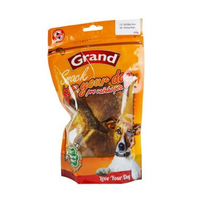 GRAND Dog poch. Suš. Mňamka dršťky 100g