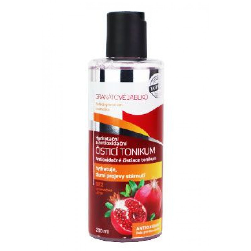 Tonikum granát jablko čistící antioxidační TOPVET200ml