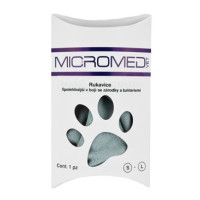 Rukavice VET MICROMED ošetřující, čístící L