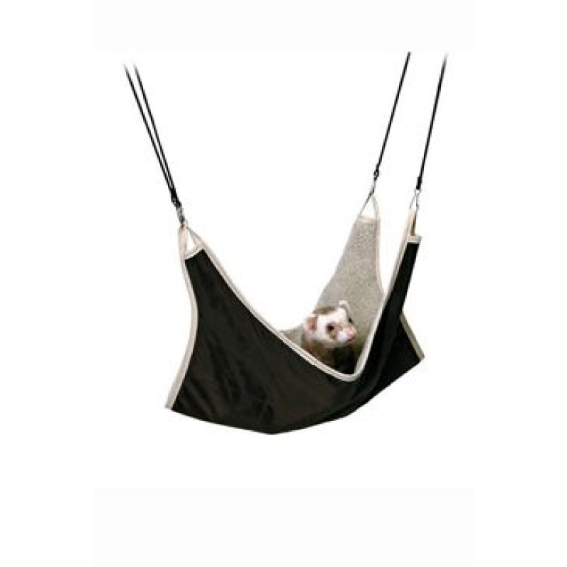 Závěsná houpačka pro fretky s kožešinou 45x45cm TR