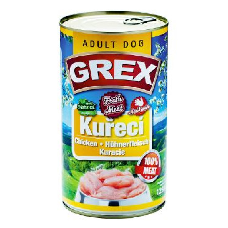GRAND Dog konz. Grex Adult kuřecí 1280g