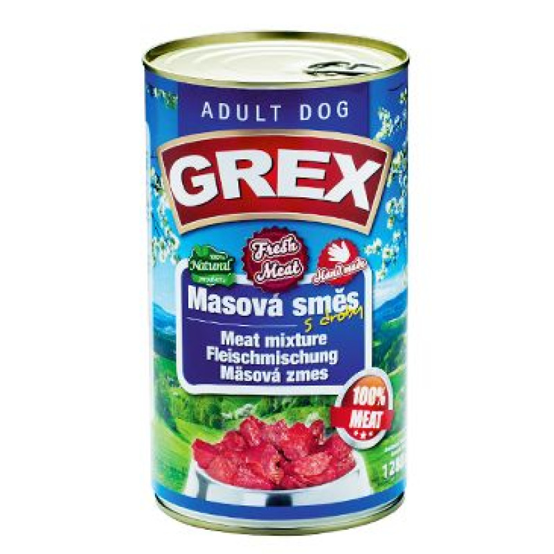 GRAND Dog konz. Grex Adult masová směs 1280g