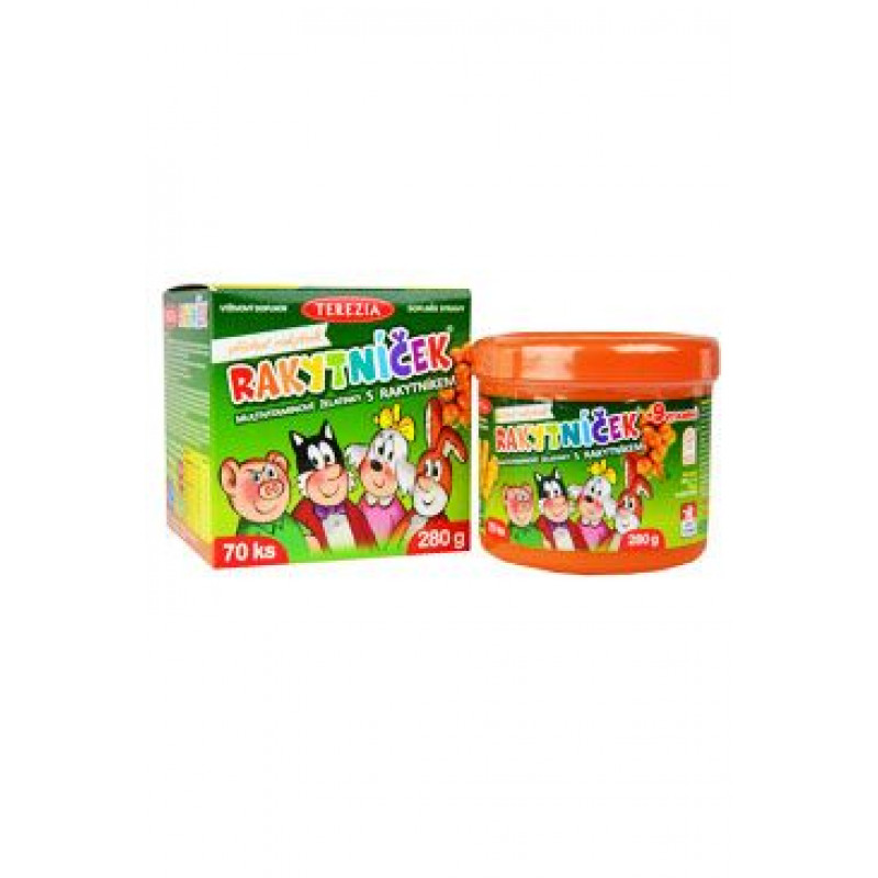 Rakytníček multivitaminové želatinky 70ks TEREZIA