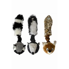 Hračka pes Míč s ocáskem pískací 26cm Skinneeez