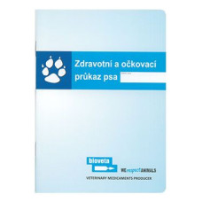 Očkovací průkaz pes Bioveta mezinárodní 1ks